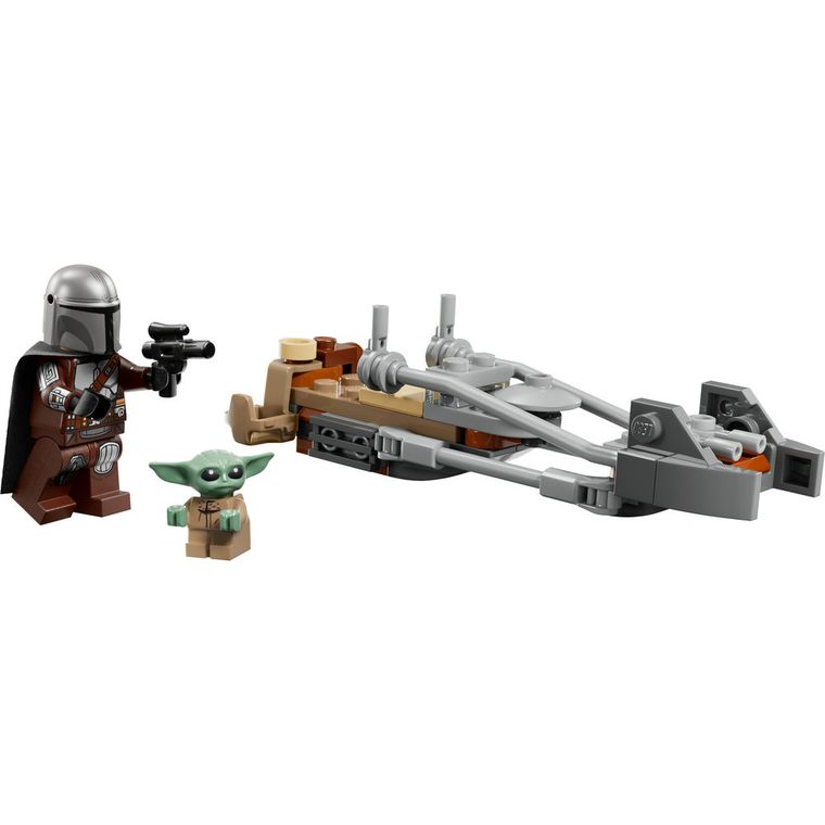 LEGO Star Wars, Śmigacz Mandalorianina i Grogu, 75436