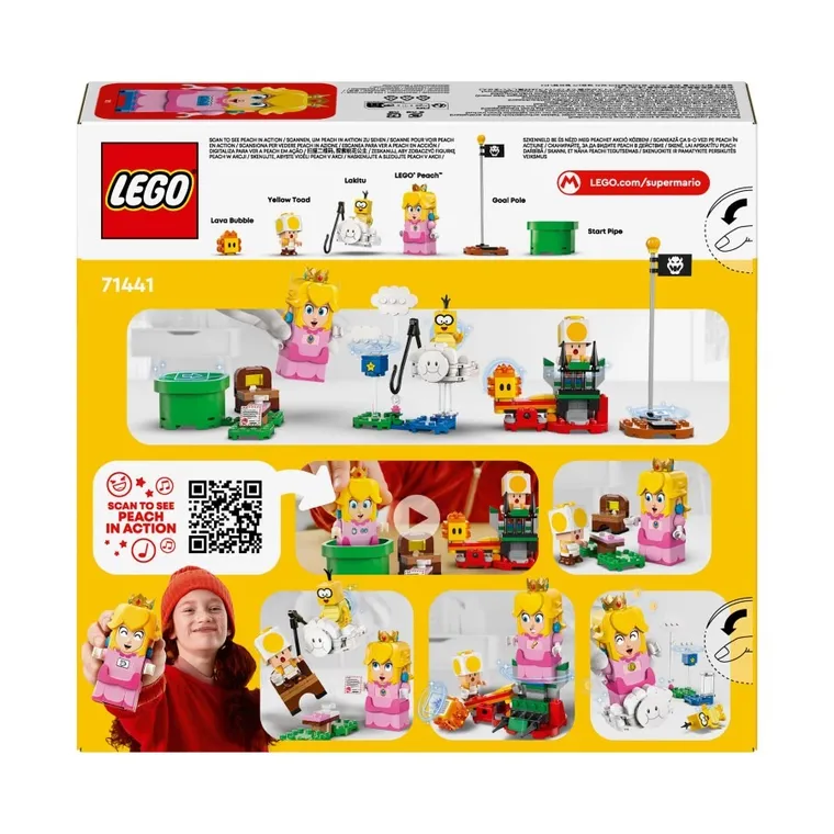 LEGO Super Mario, Przygody z interaktywną figurką LEGO Peach, 71441
