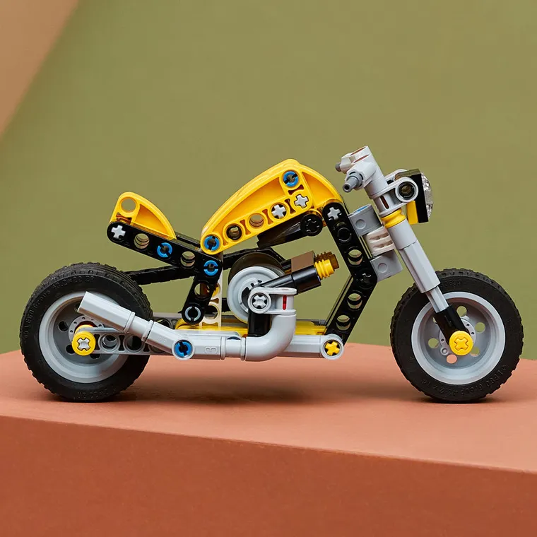 LEGO Technic, Żółty motocykl, 42225