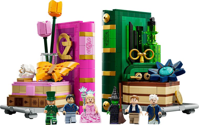 LEGO Wicked, Podpórki pod książki z Glindą i Elphabą, 75691
