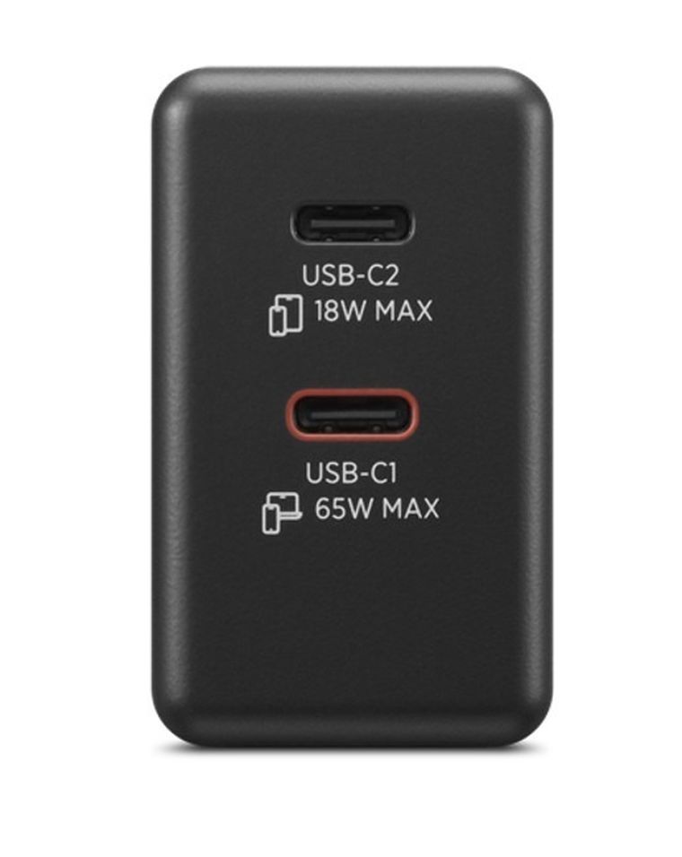Lenovo, zasilacz, 65W, GaN Dual USB-C, 40AW065BEU