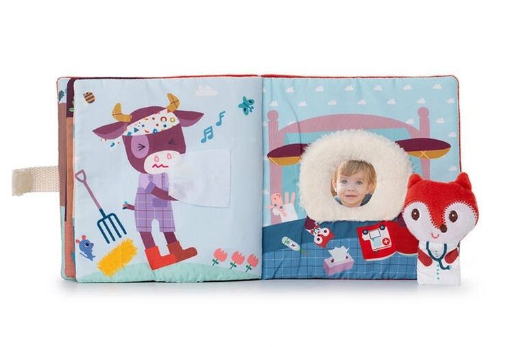 Lilliputiens, Doktor Lisiczka Alice, książeczka aktywizująca z mini-pacynką, 12m+