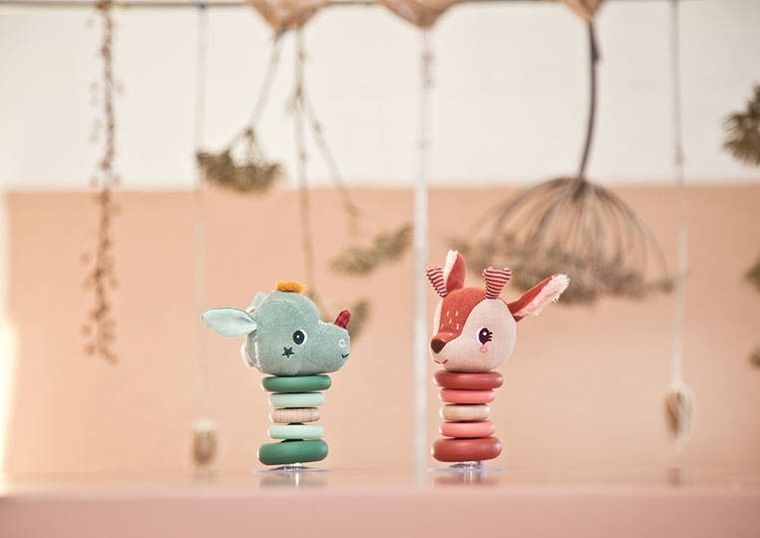 Lilliputiens, Smok Joe, grzechotka z przyssawką, 6m+