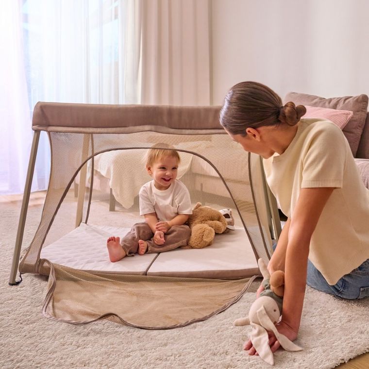 Lionelo, Alice, łóżeczko turystyczne, 3w1, Black