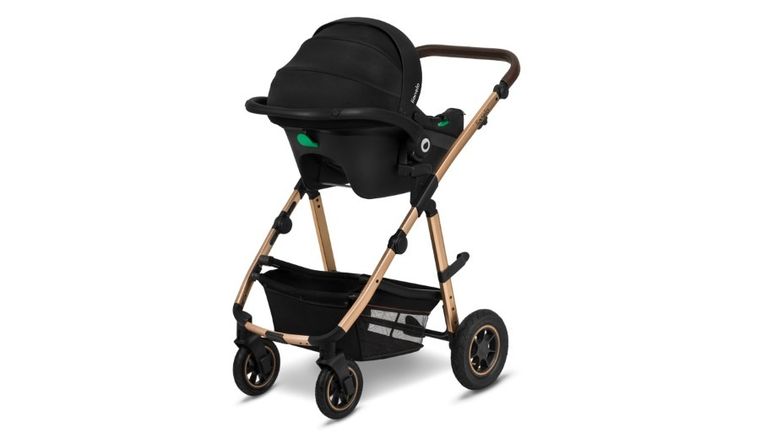 Lionelo, Amber 2in1, wózek wielofunkcyjny, Black Onyx