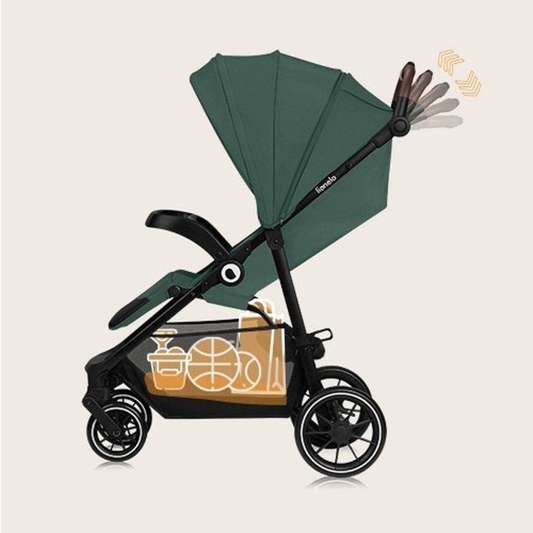Lionelo, Annet Plus, wózek spacerowy, Green Forest