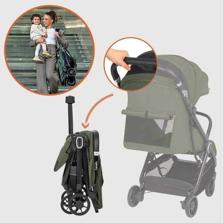 Lionelo, Bess, wózek spacerowy, green forest