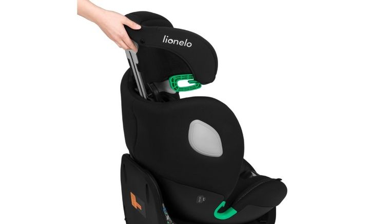 Lionelo, Braam Air, fotelik samochodowy, Black Carbon, 40-150 cm