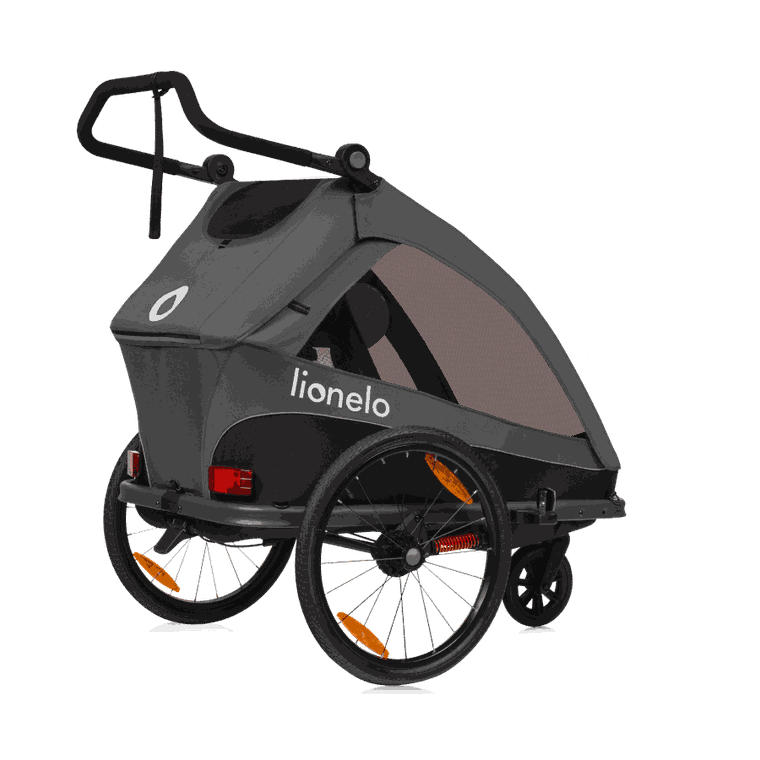 Lionelo, Cama, przyczepka rowerowa, Grey Graphite