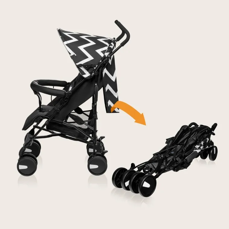 Lionelo, Elia Oslo, wózek spacerowy, czarno-biały