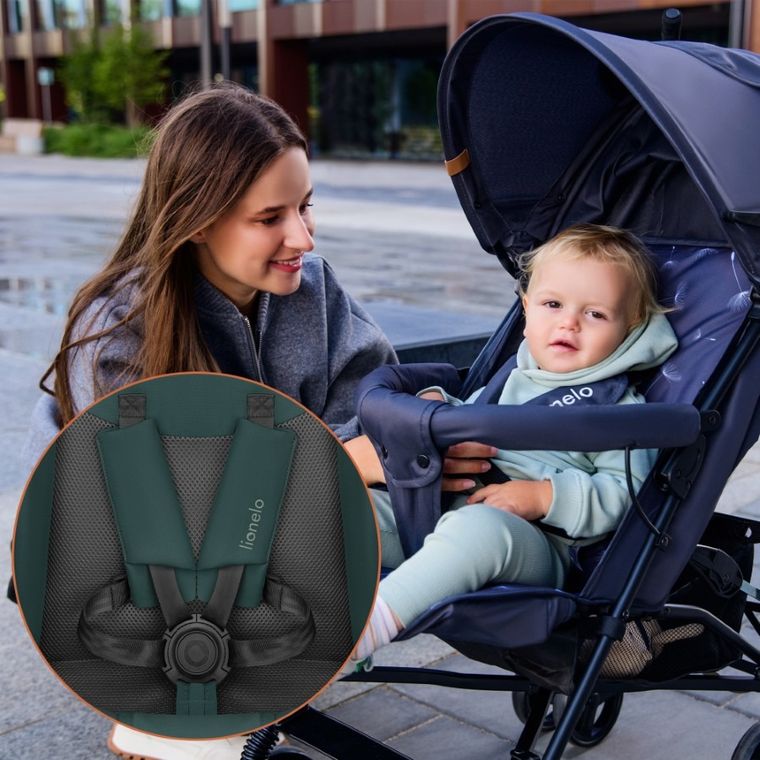 Lionelo, Elia, wózek spacerowy, Green Graphite