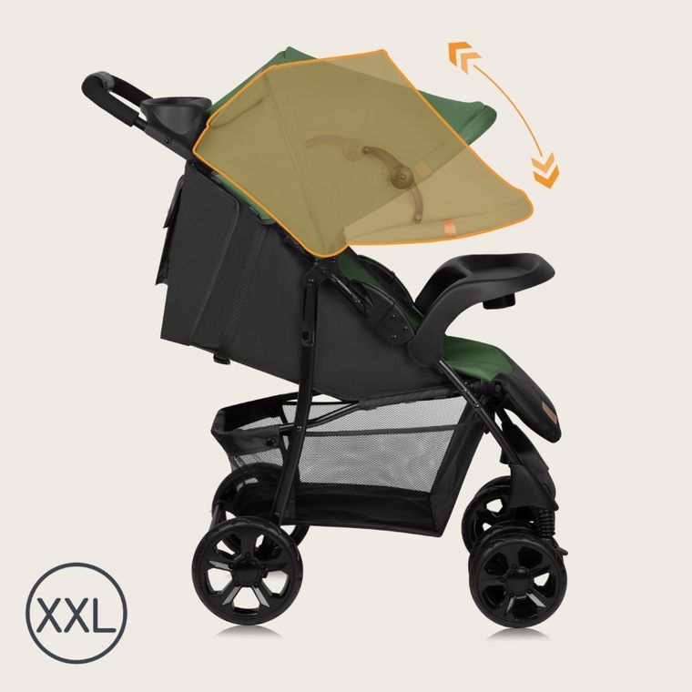 Lionelo, Emma Plus, wózek spacerowy, Green Emerald
