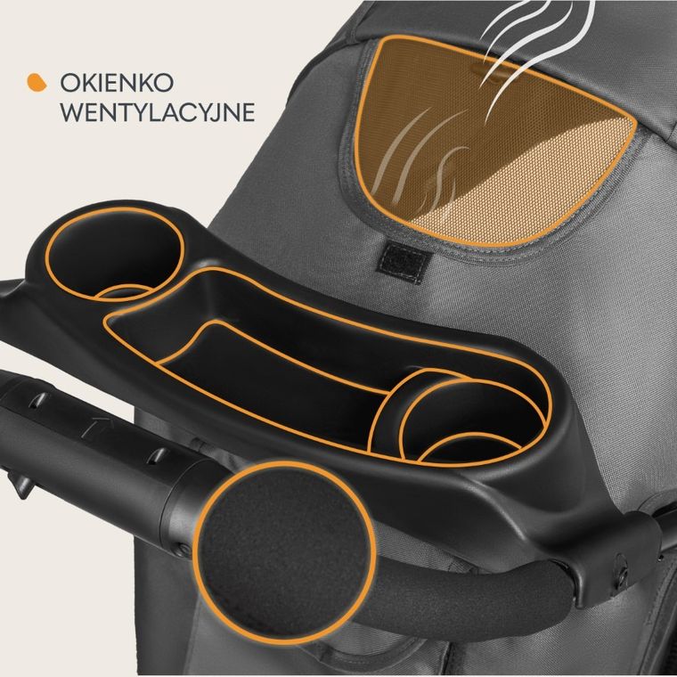 Lionelo, Emma Plus, wózek spacerowy, Pink Scandi