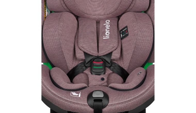 Lionelo, Harmony, I-Size, fotelik samochodowy, Pink Mauve Bamboo, 40-150 cm