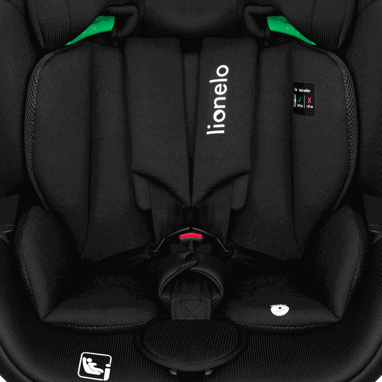 Lionelo, Lavender I-Size, fotelik samochodowy, Black Carbon, 76-150 cm