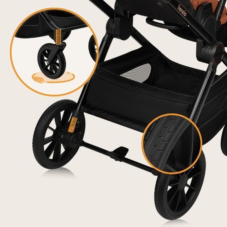 Lionelo, Layla, wózek wielofunkcyjny, 3w1, Brown Rust