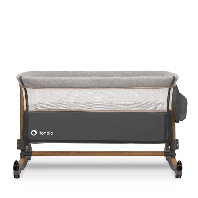 Lionelo, Leonie, łóżeczko dostawne, Grey Stone