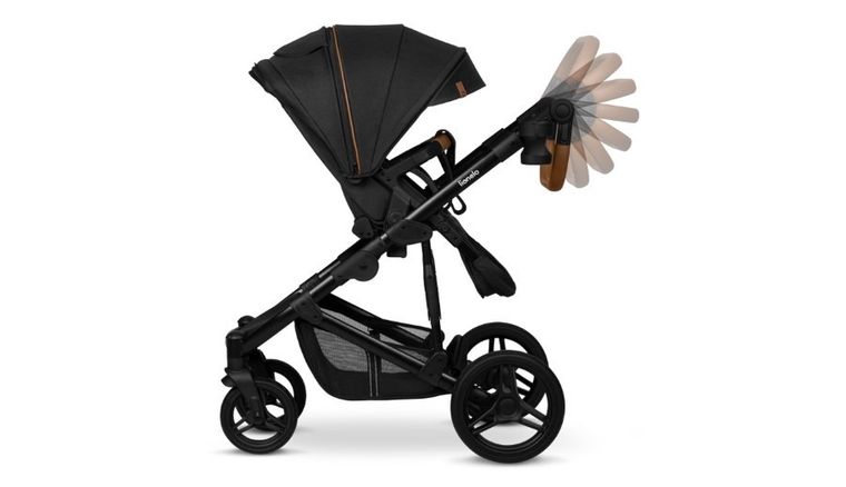 Lionelo, Mari Tour, wózek wielofunkcyjny z zestawem akcesoriów, 2w1, Black Onyx