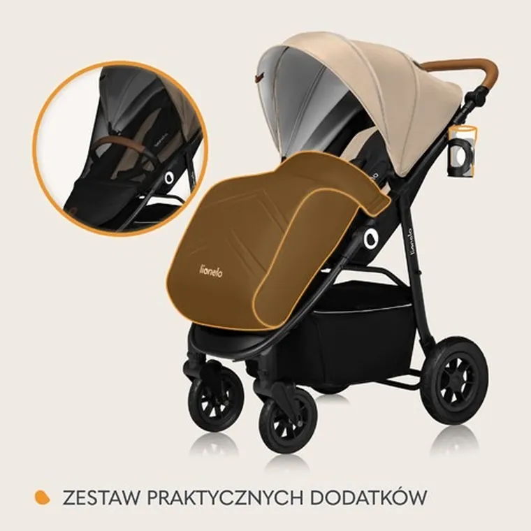 Lionelo, Natt, wózek spacerowy, Beige Sand