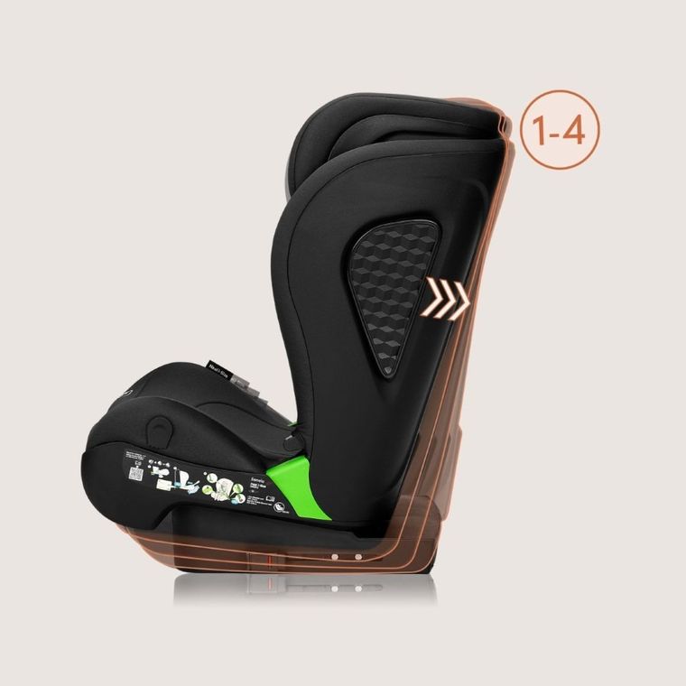 Lionelo, Neal, fotelik samochodowy, i-Size, Black Carbon, 100-150 cm