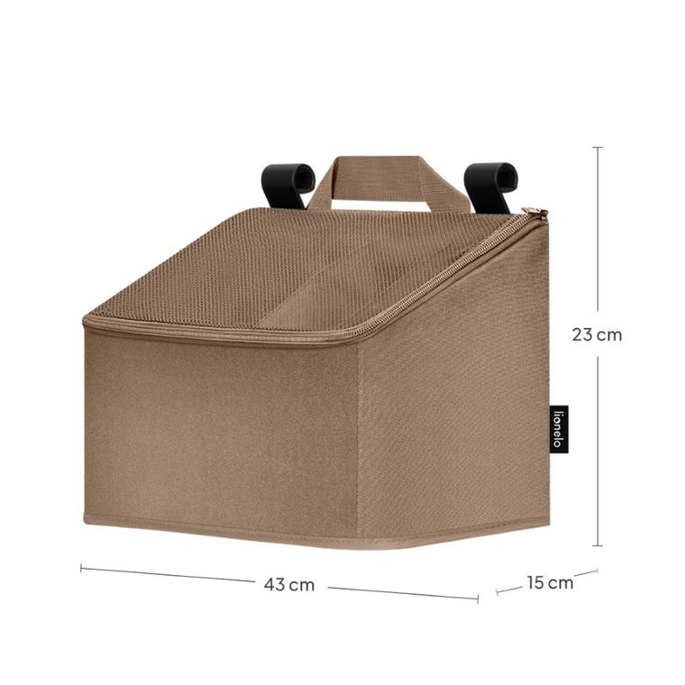 Lionelo, Sidepocket, organizer do łóżeczka, średni, beige