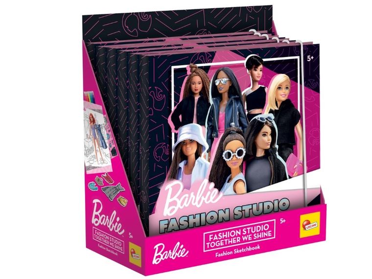 Lisciani, Barbie, Fashion Studio, szkicownik z naklejkami