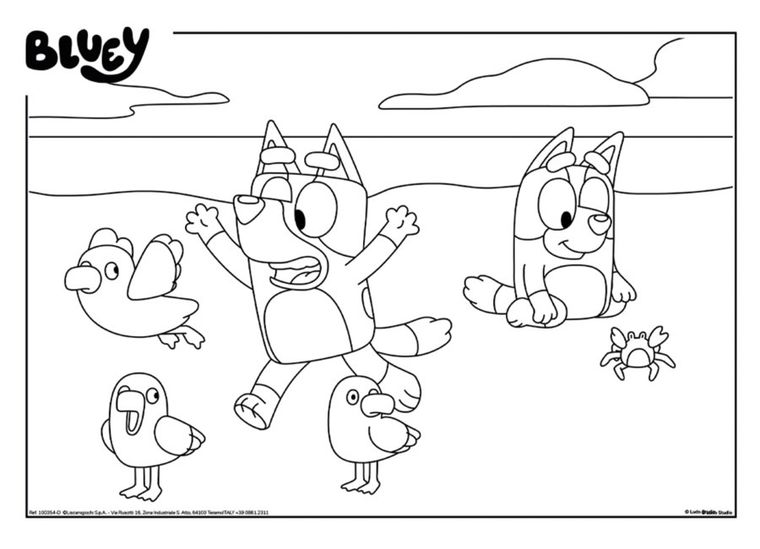 Lisciani, Bluey, puzzle dwustronne, 4-48 elementów