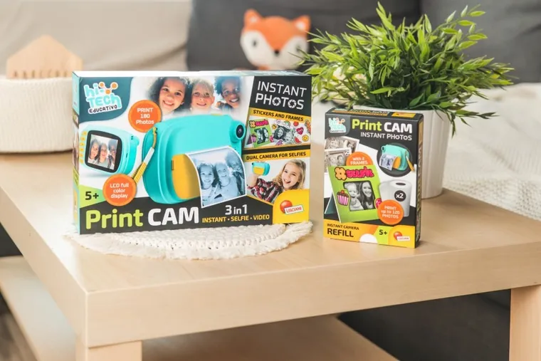Lisciani, Hi-Tech, Print Cam, aparat natychmiastowy, zestaw z ramkami i naklejkami