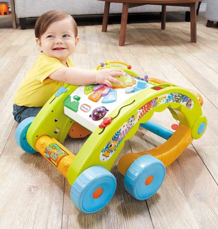 Little Tikes, chodzik i stół aktywności 3w1, zielony