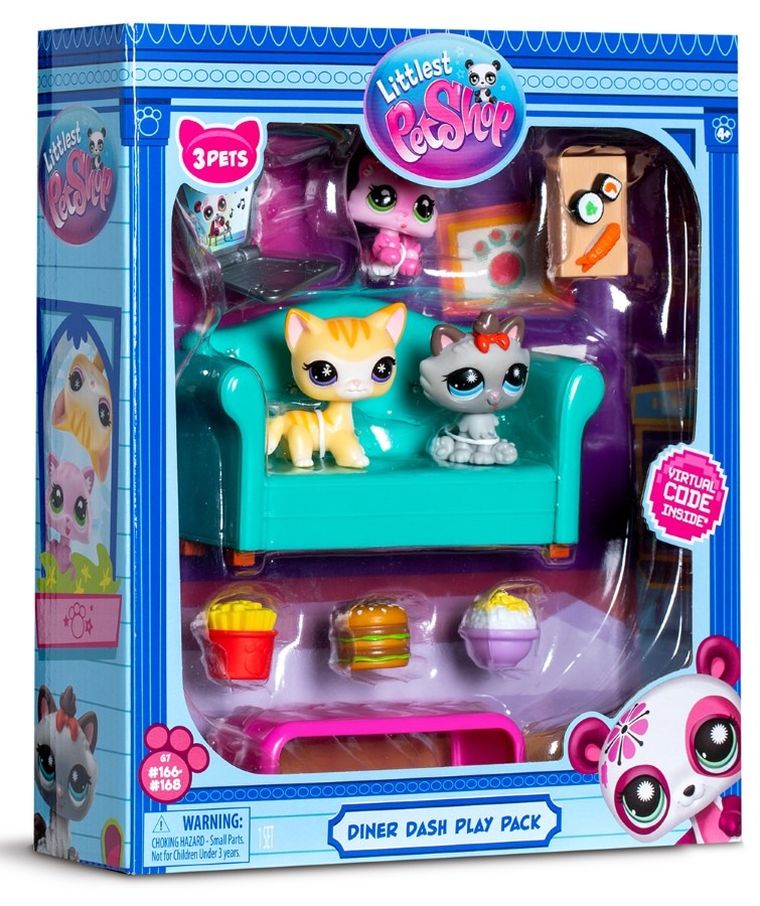 Littlest Pet Shop, Podwieczorek, zestaw 3 figurek