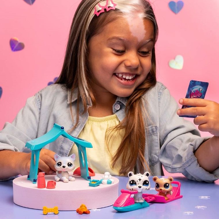 Littlest Pet Shop, Śnieżny Dzień, zestaw 3 figurek