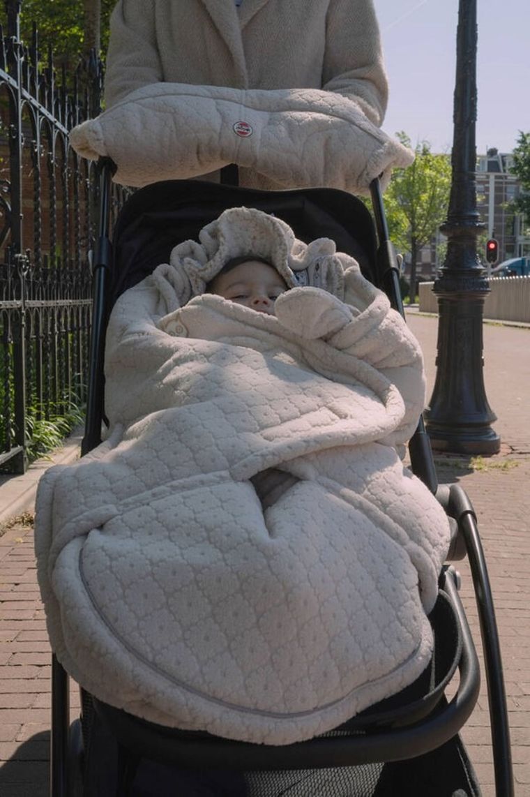 Lodger, Fleece, Birch, zimowy śpiworek do wózka, polarowy, beżowy