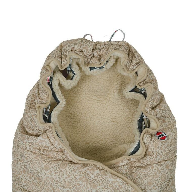 Lodger, Taslon, Birch, zimowy śpiworek do wózka, wodoodporny, jasnobeżowy