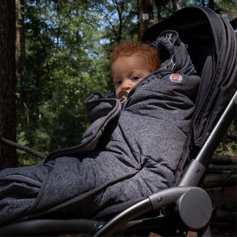 Lodger, Taslon, Pigeon, zimowy śpiworek do wózka, wodoodporny, grafitowy