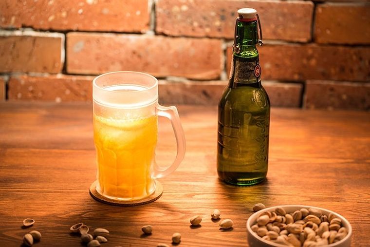 Lodowy kufel, chiller, złocisty, 400 ml