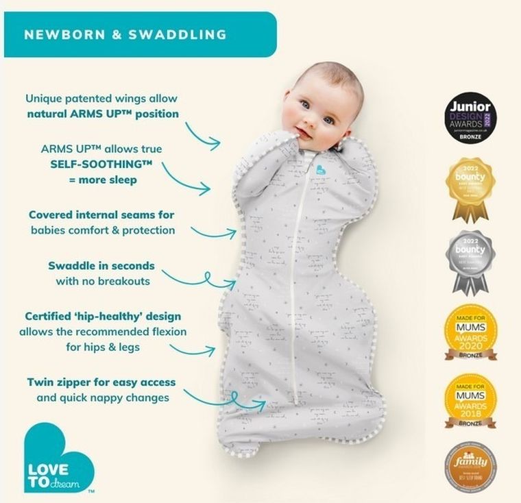 Love to Dream, Swaddle Up, otulacz, śpiworek, biały, TOG 1, rozmiar S
