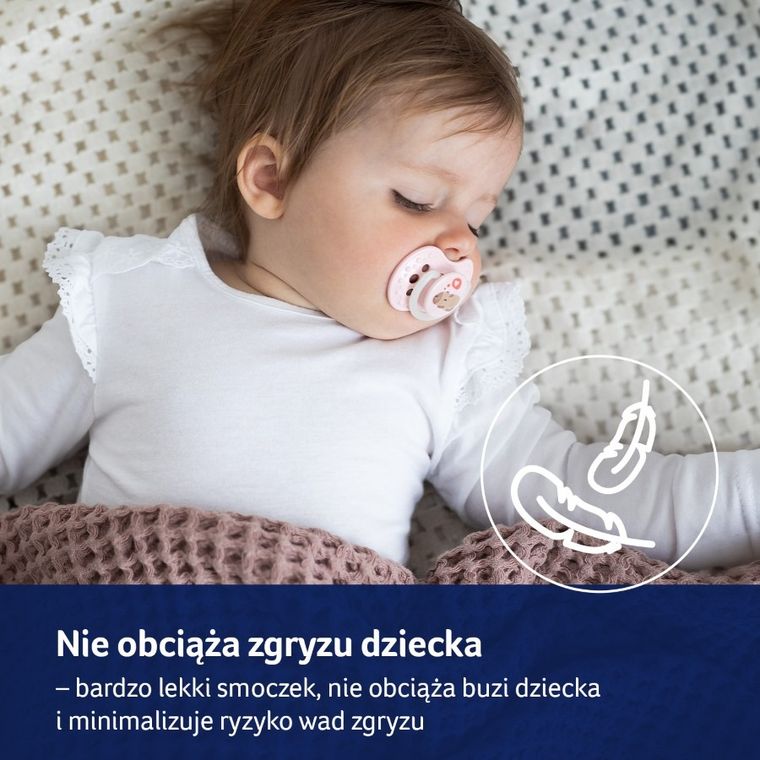 Lovi, CapiChill Girl, smoczek dynamiczny, silikonowy, 6-18m 2 szt.