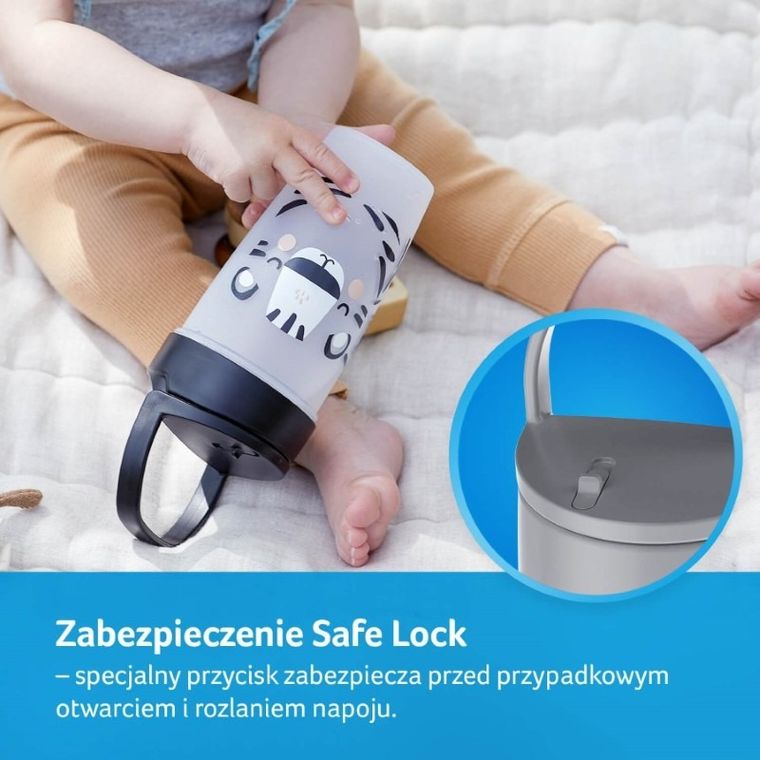 Lovi, Salt&Pepper Junior, kubek ze słomką, 250 ml