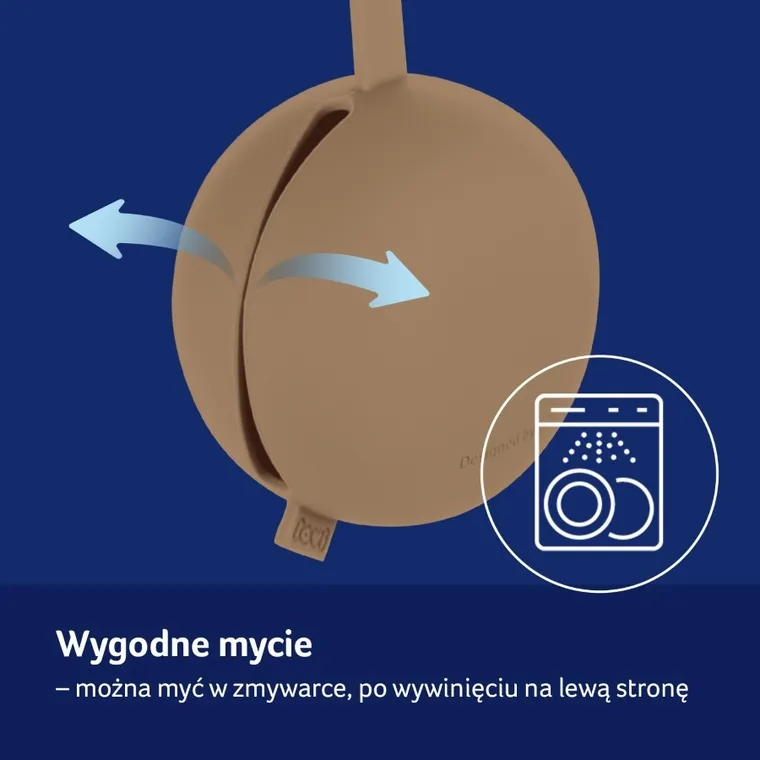 Lovi, silikonowe etui na smoczek, Granola