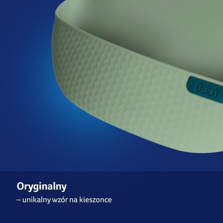 Lovi, śliniak silikonowy, Pistachio