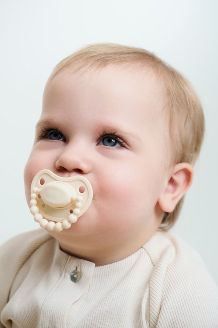 LUU Kids, smoczek pozycjonujący, American Cream, 3-6m