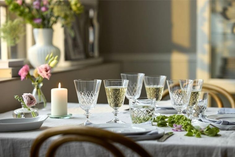 Lyngby Glas, kieliszki do białego wina ze szkła kryształowego, Eaton, 230 ml, 2 szt.