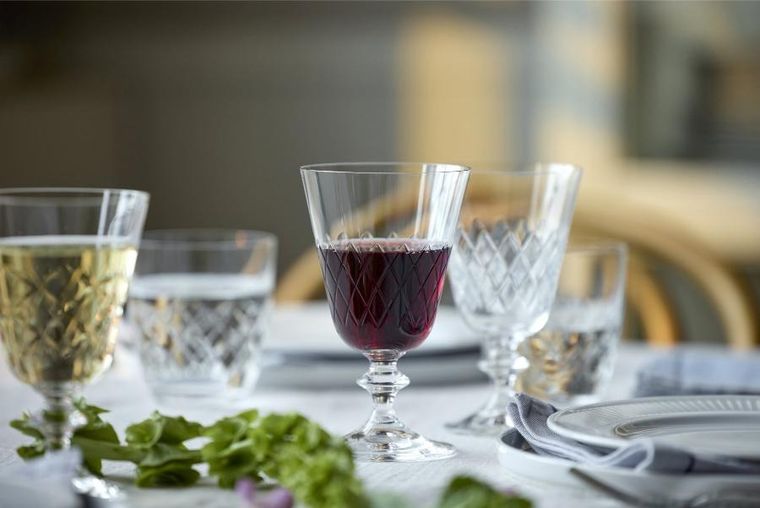 Lyngby Glas, kieliszki do czerwonego wina ze szkła kryształowego, Eaton, 260 ml, 2 szt.