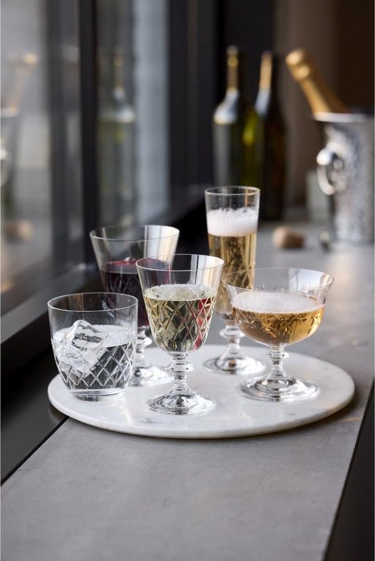 Lyngby Glas, kieliszki do szampana ze szkła kryształowego, Eaton, 280 ml, 2 szt.