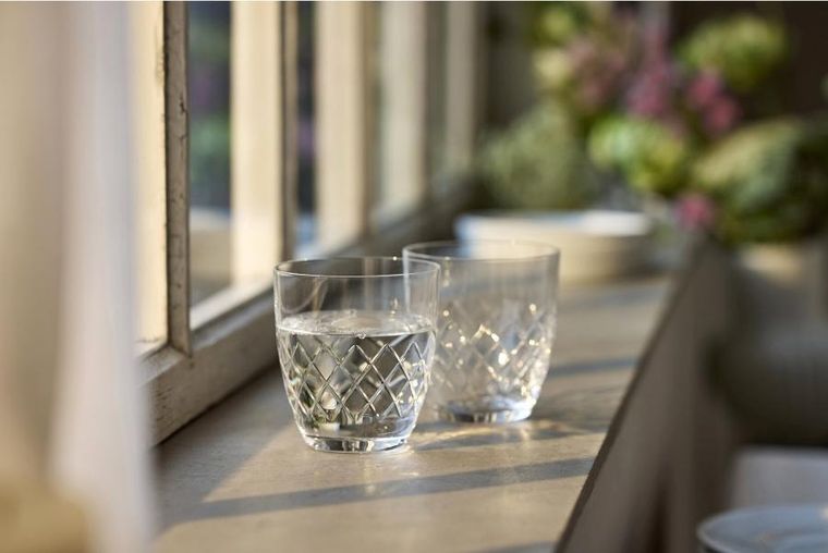 Lyngby Glas, szklanki do wody ze szkła kryształowego, Eaton, 300 ml, 2 szt.