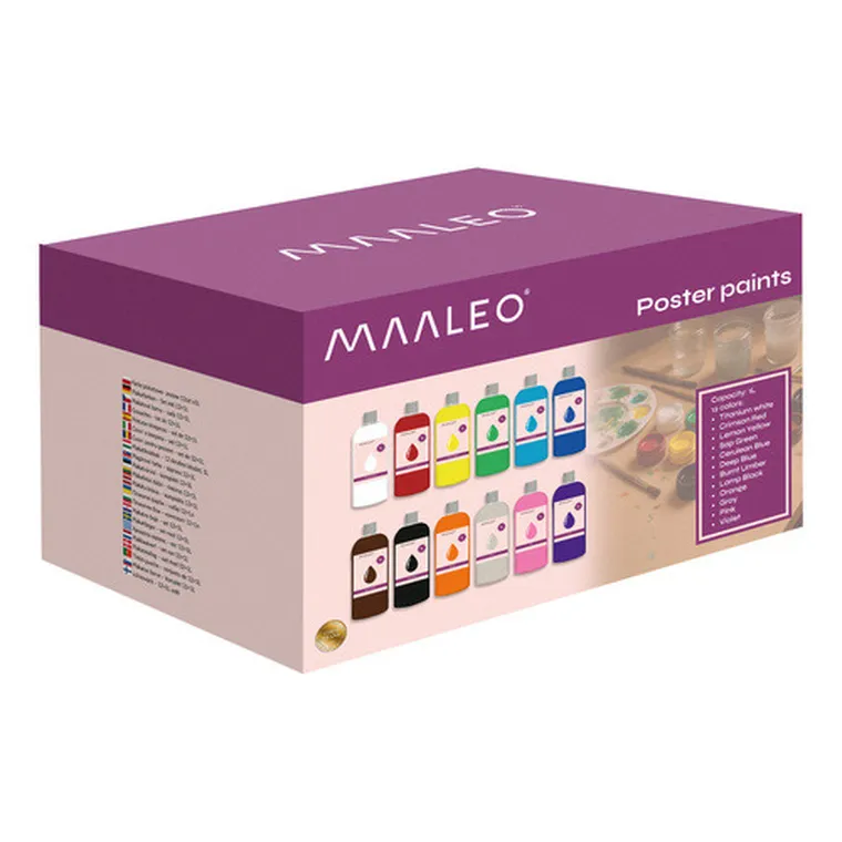 Maaleo, farby plakatowe, 12-1l