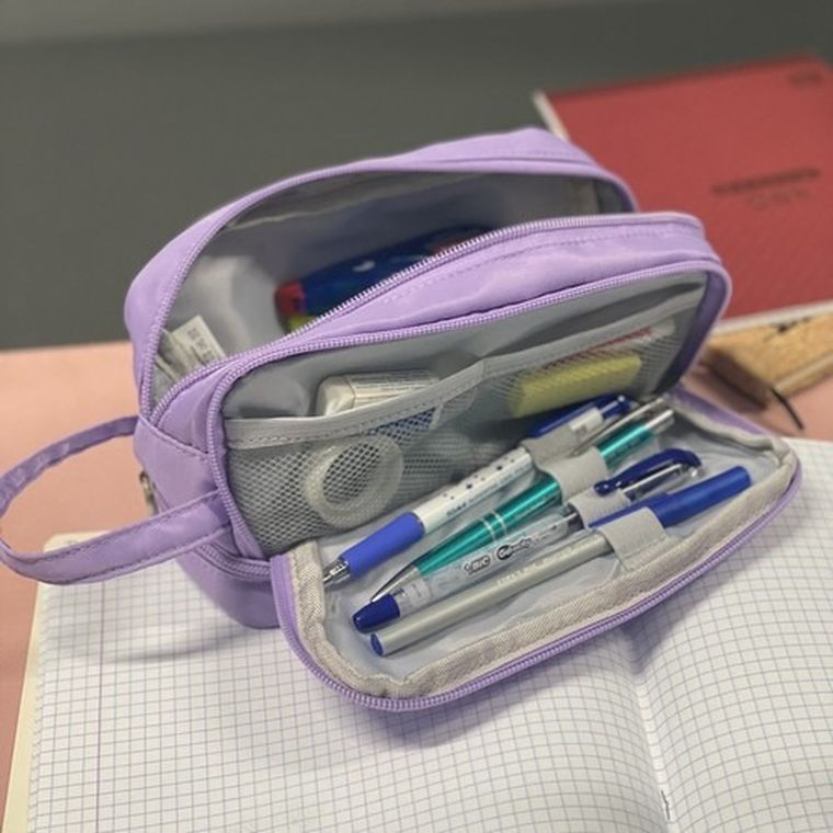 Maaleo, piórnik rozkładany, czterokomorowy, fioletowy