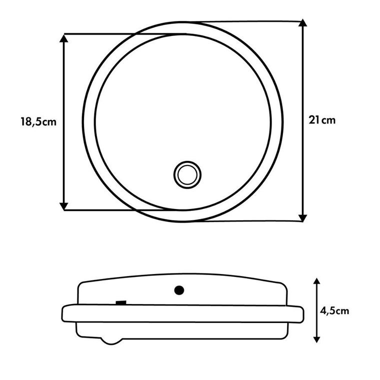 Maclean, lampa LED z czujnikiem ruchu, 10W, IP65, biała