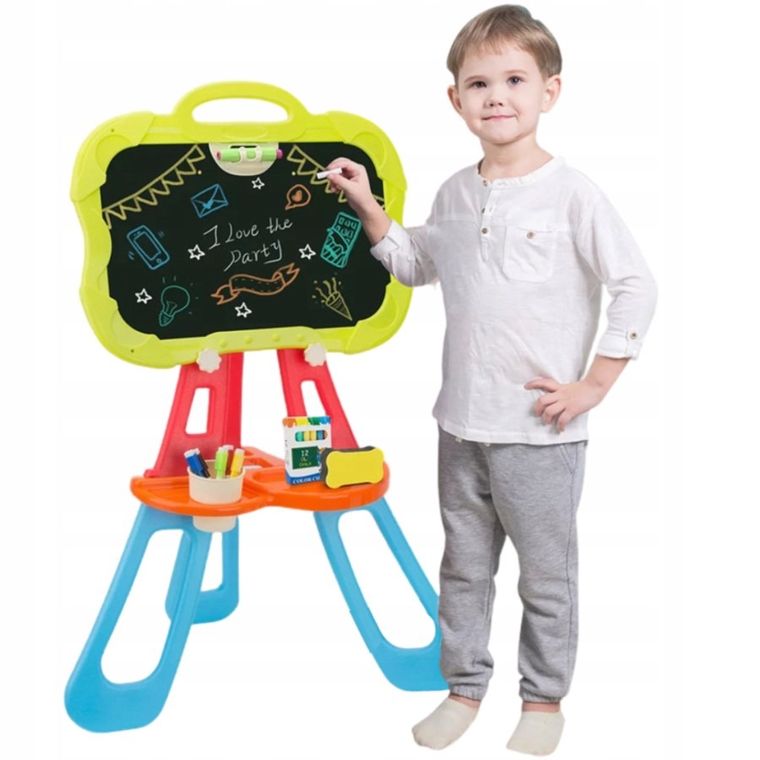 Maksik, tablica dwustronna z akcesoriami, suchościeralna