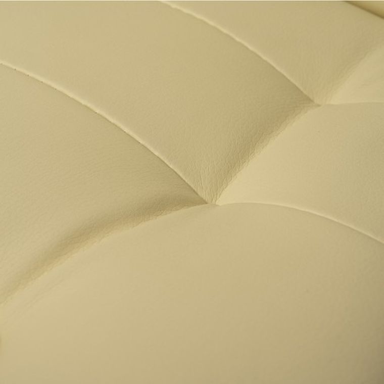 Malatec, fotel biurowy z podnóżkiem, beżowy